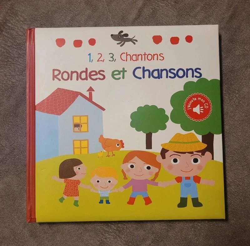 1,2,3 chantons.. Rondes et Chansons Livre + CD
